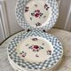 Set of 8 flat plates Digoin Sarreguemines 30s 40s