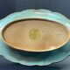Oblong hollow dish in Longwy earthenware MP Chevallier Renaissance