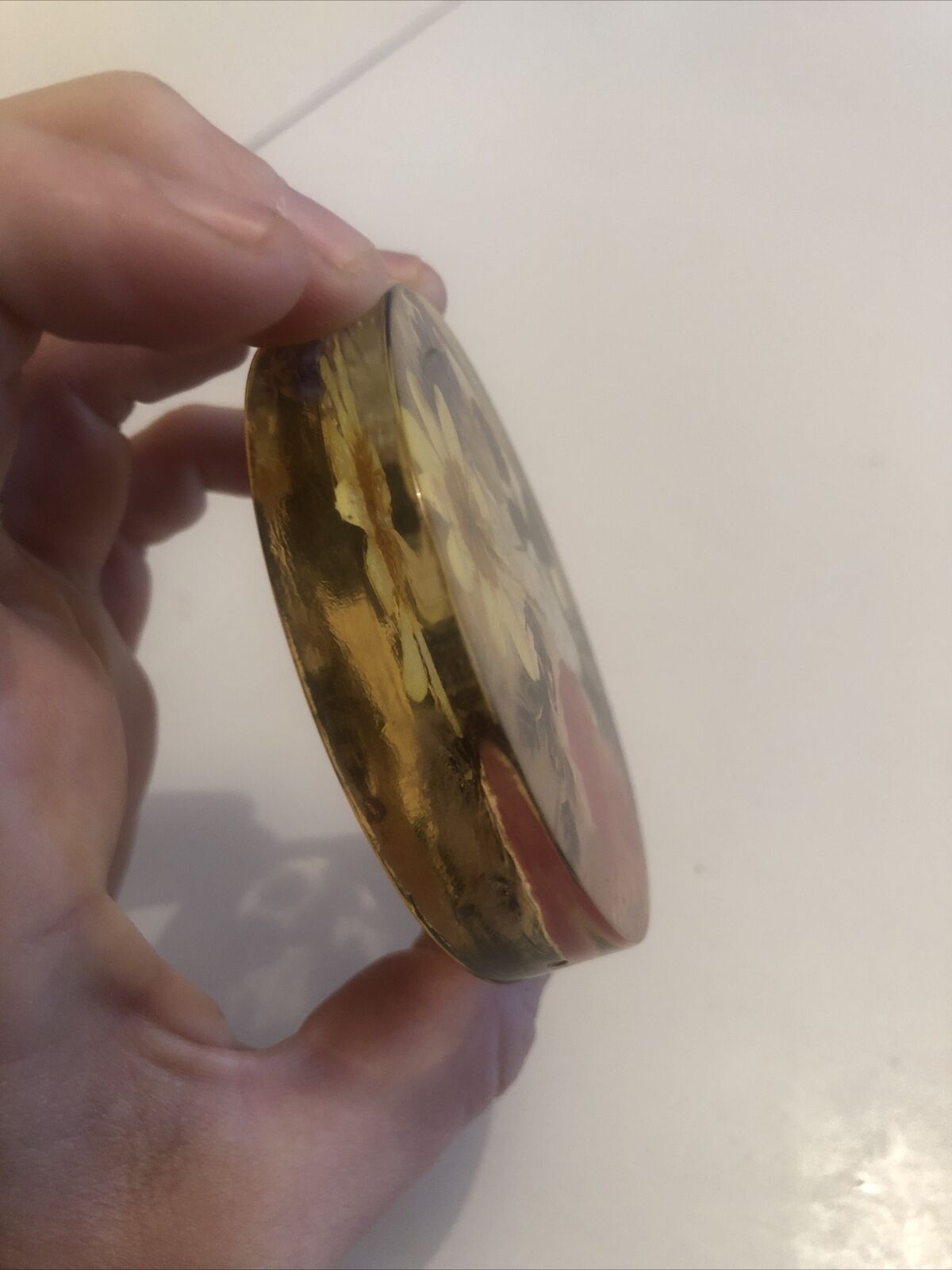 Lot 6 under glass botanical inclusion in resin genuine vintage flowers