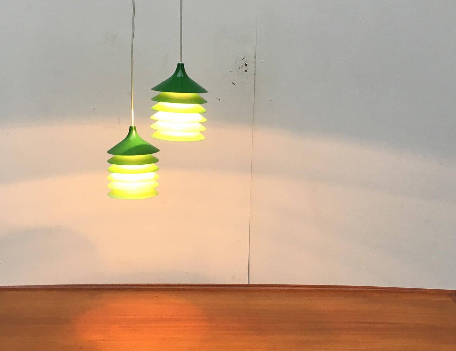 Vintage Duett pendant lights by Bent Gantzel Boysen for IKEA, set of 2