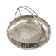 Art Nouveau fruit basket, silver metal, Kaiser, Germany, early 20th century