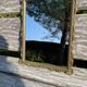 Antique bronze mirror