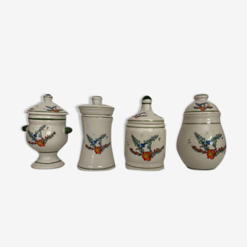 Set of 4 pharmacy jars