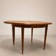Large extendable French dining table in teak – 1960s