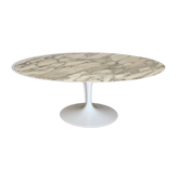 Table ovale Knoll Saarinen en marbre de Carrare
