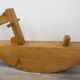 50s wooden rocking horse