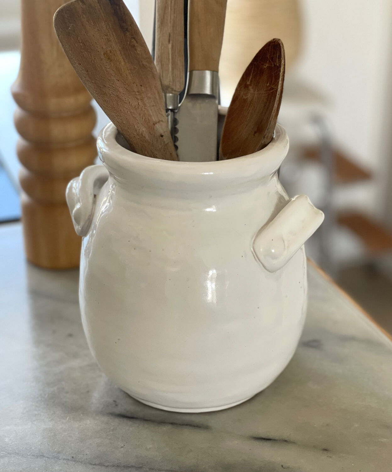 Glazed terracotta pot