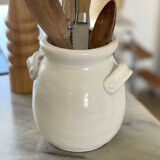 Glazed terracotta pot