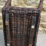 Old wicker box basket