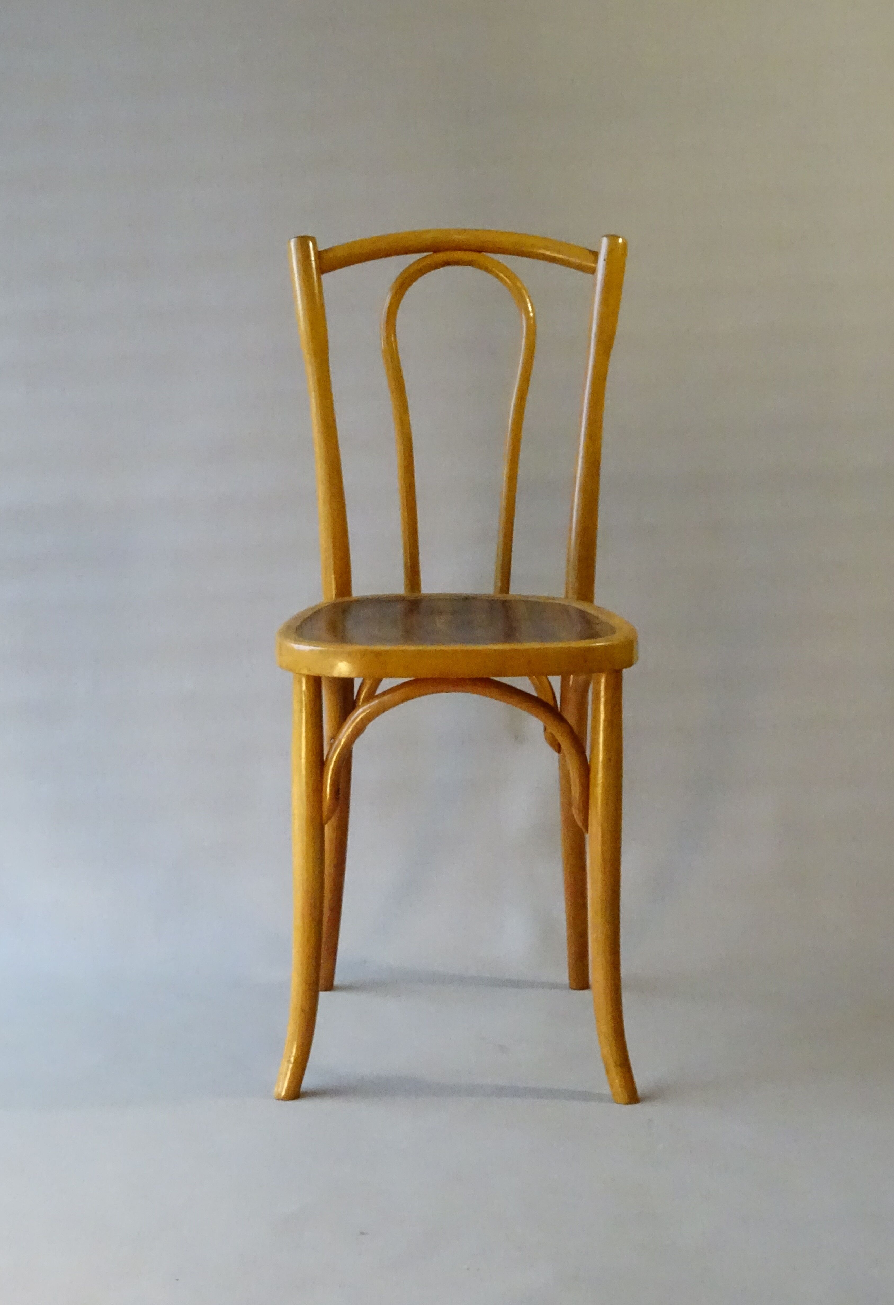 Chaise de bistrot Japy N°56,1925 assise bois
