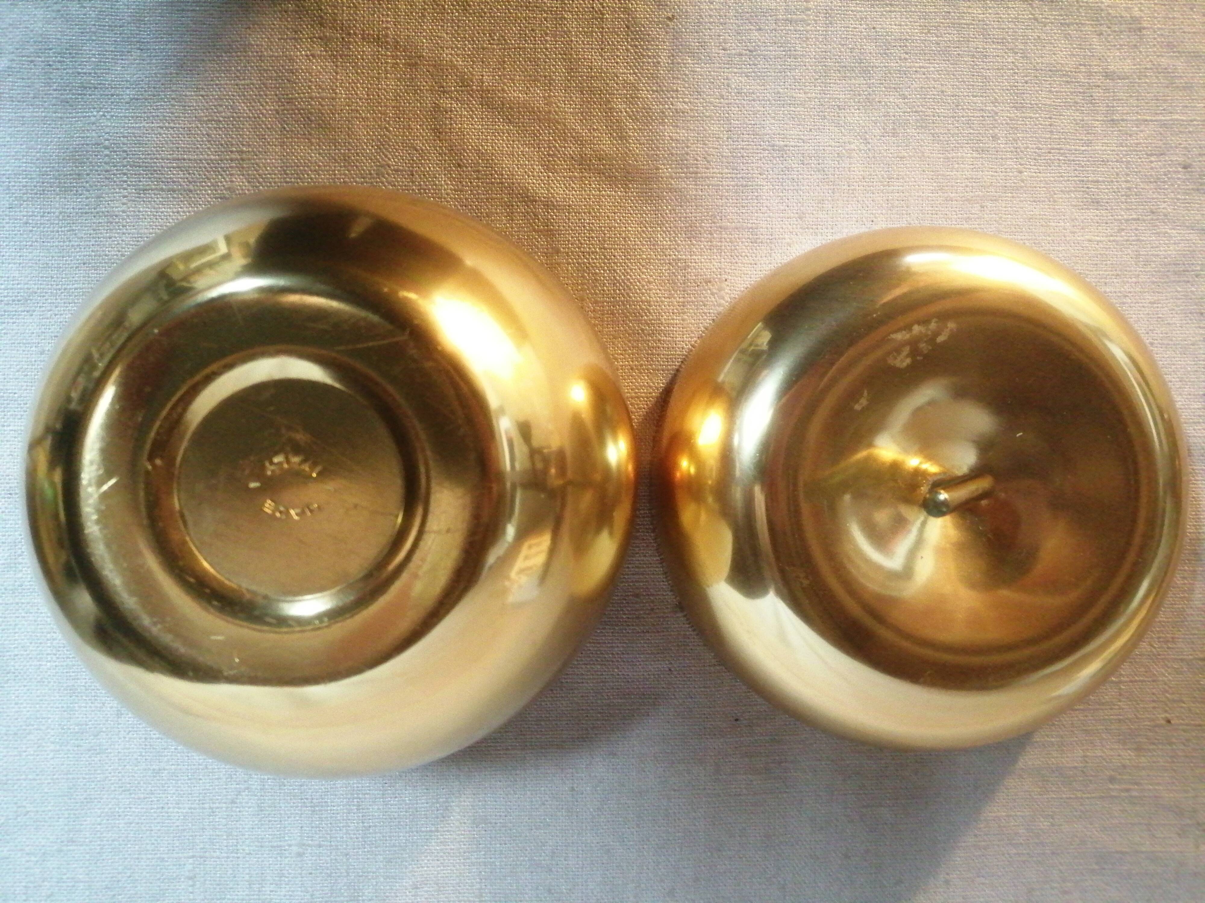 Vintage apple brass box 1960 1970