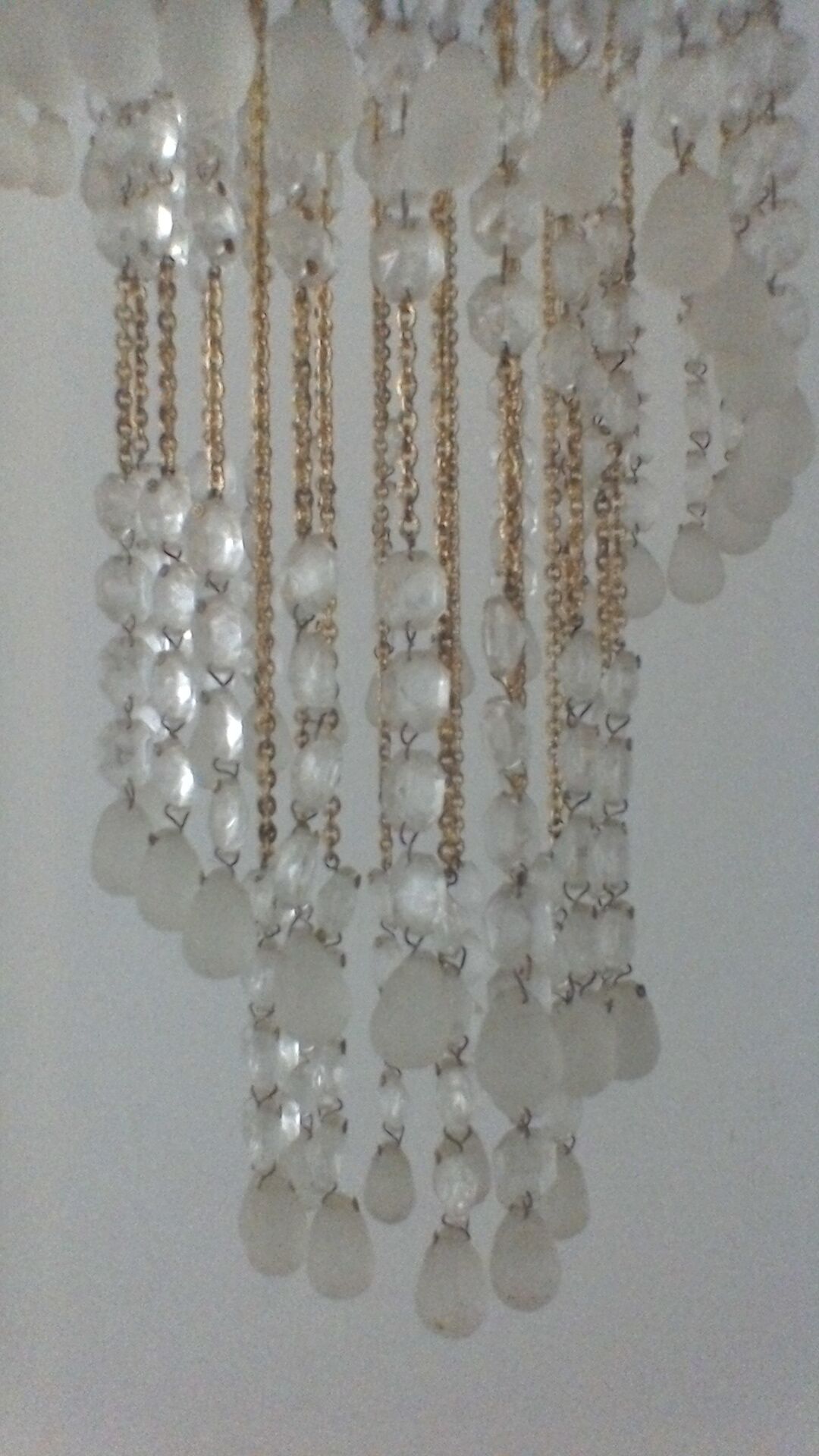 Bohemian glass chandelier vintage