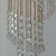 Bohemian glass chandelier vintage