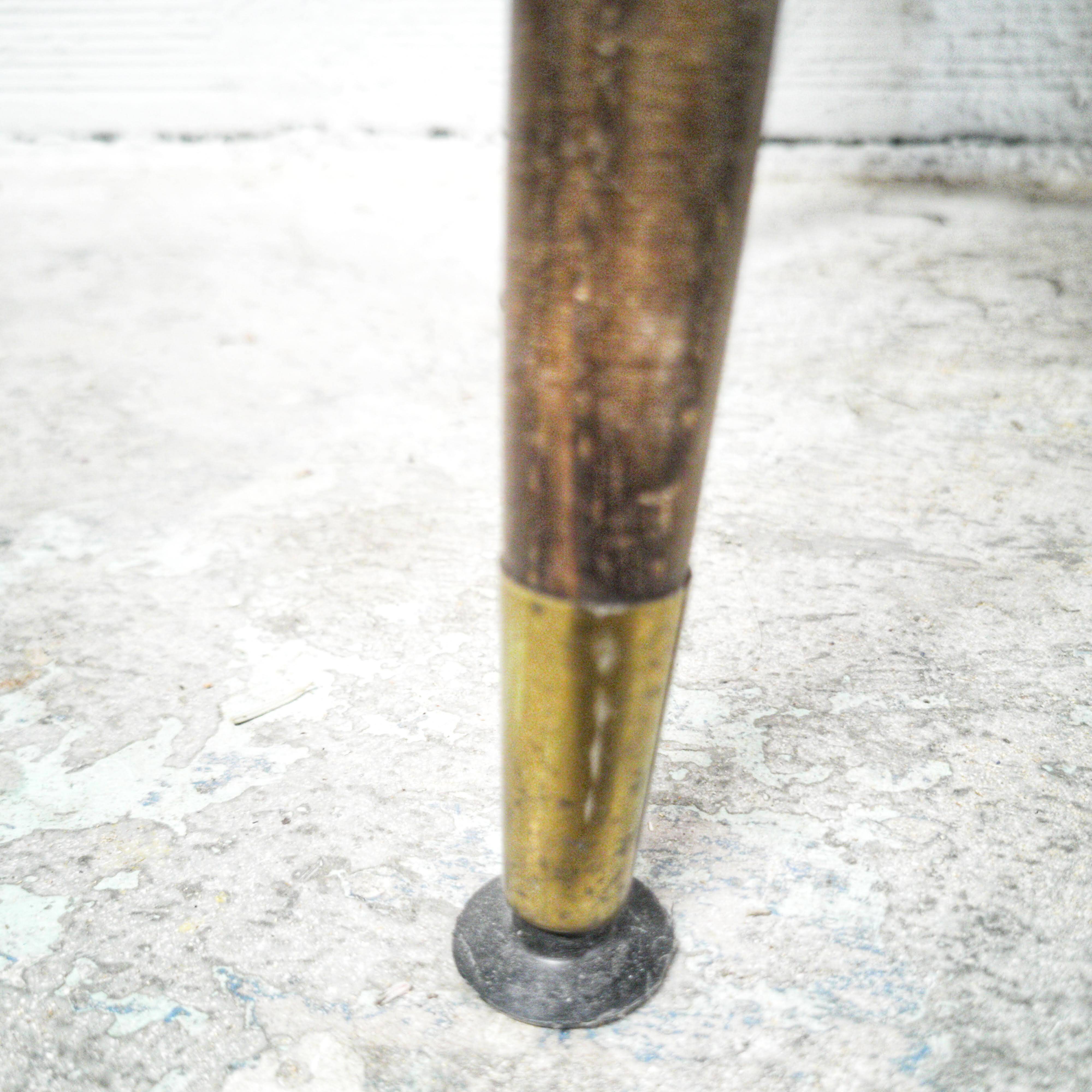 Side table with compass legs