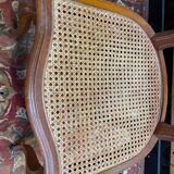 Suite de 6 chaises de style Louis XV en cannage