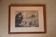 Engraving by Henry Bodart (1874-1940) under a glass frame