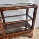 Lacquered console shelf "Faux Tortoiseshell" — Chinoiserie style
