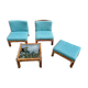 Rattan salon attributed to Alberto Smania.