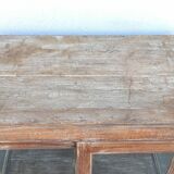 Old square wooden display case