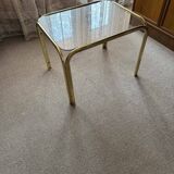 Vintage brass coffee table, 1970s
