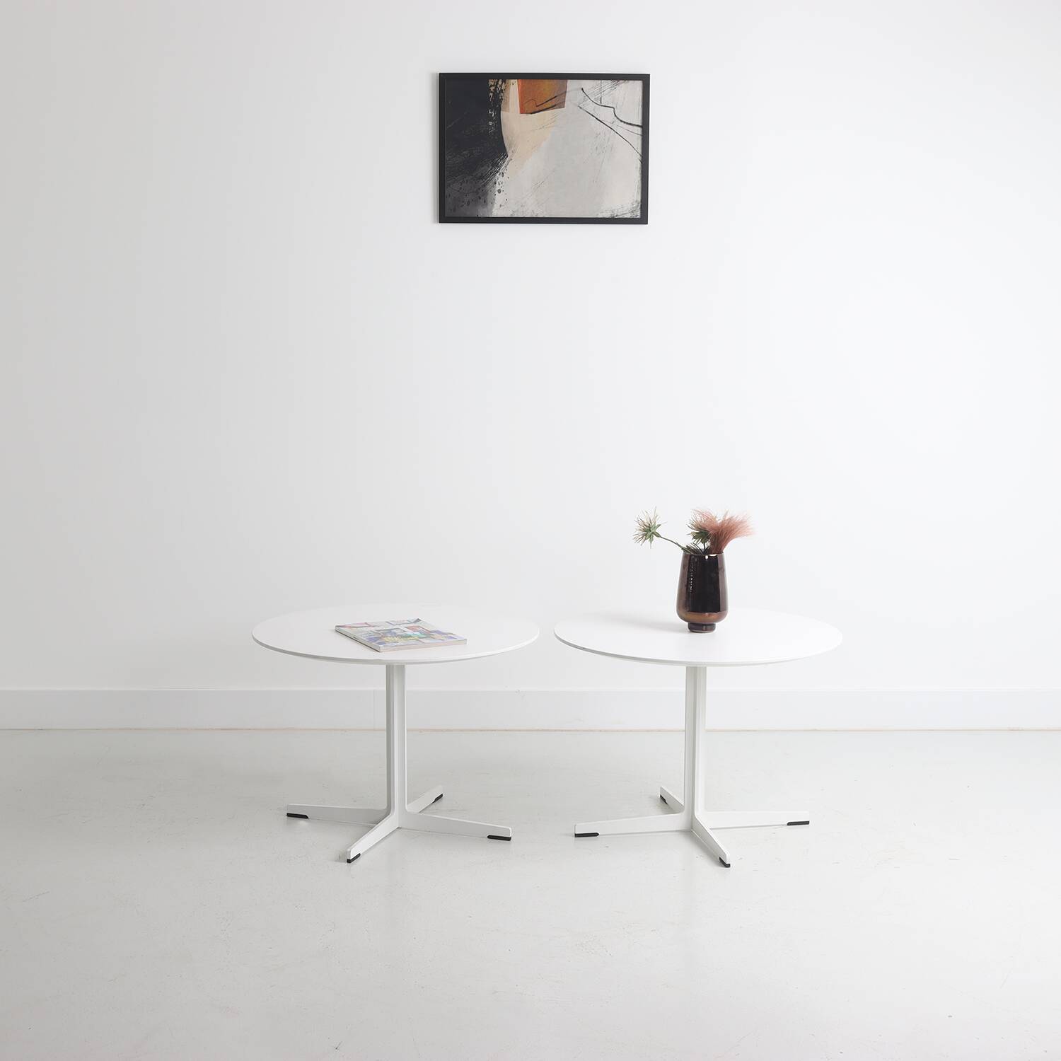 Vintage round coffee tables