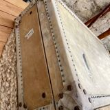 Valise ancienne bois et cuir