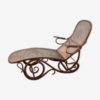 Chaise longue cannée Hofmann