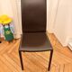 Many brown leather chairs "Roche Bobois"