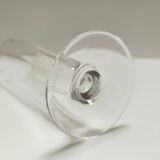 Set of Six Octagonal Hand Blown Murano Glass Flutes by Carlo Moretti, Italy