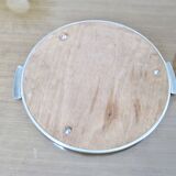 Chrome-plated brass mirror tray, 1950s