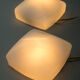 Set of two flush mounts or wall lamps, czechoslovakia, 1960s