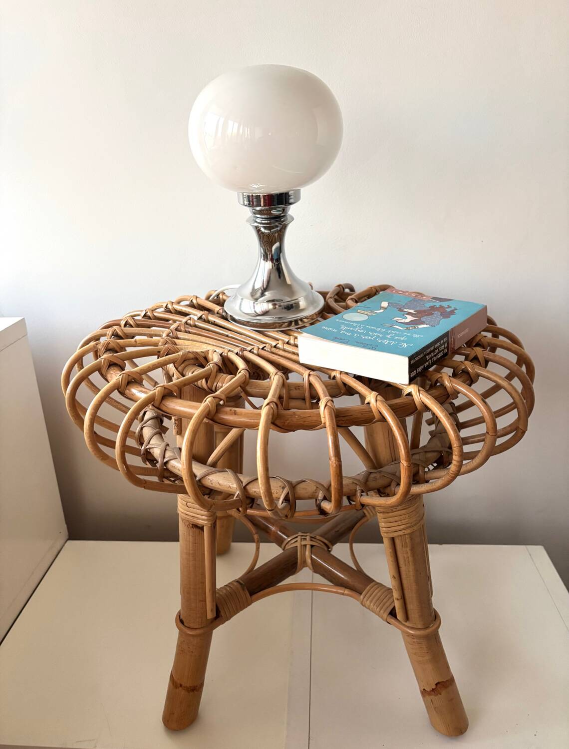 Franco Albini rattan side table 1960