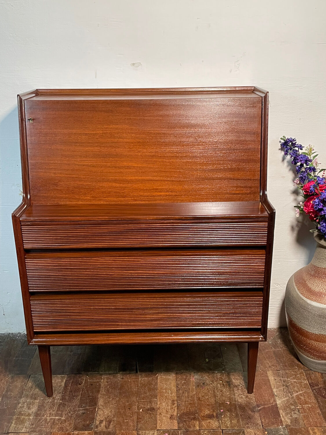 Mid Century Retro Vintage Trak Bureau by English Designer Richard Hornby 1960