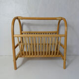 Rattan magazine holder