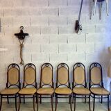 Set of 6 FMG Thonet chairs model n°17