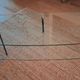 Coffee table from the 50s/60s in glass and metal.