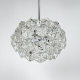 Small and Superb Pendant, Chrome and Crystal Glass by Kinkeldey, Germany, 1970