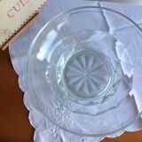 Saladier en verre des années 50-60 liseré or