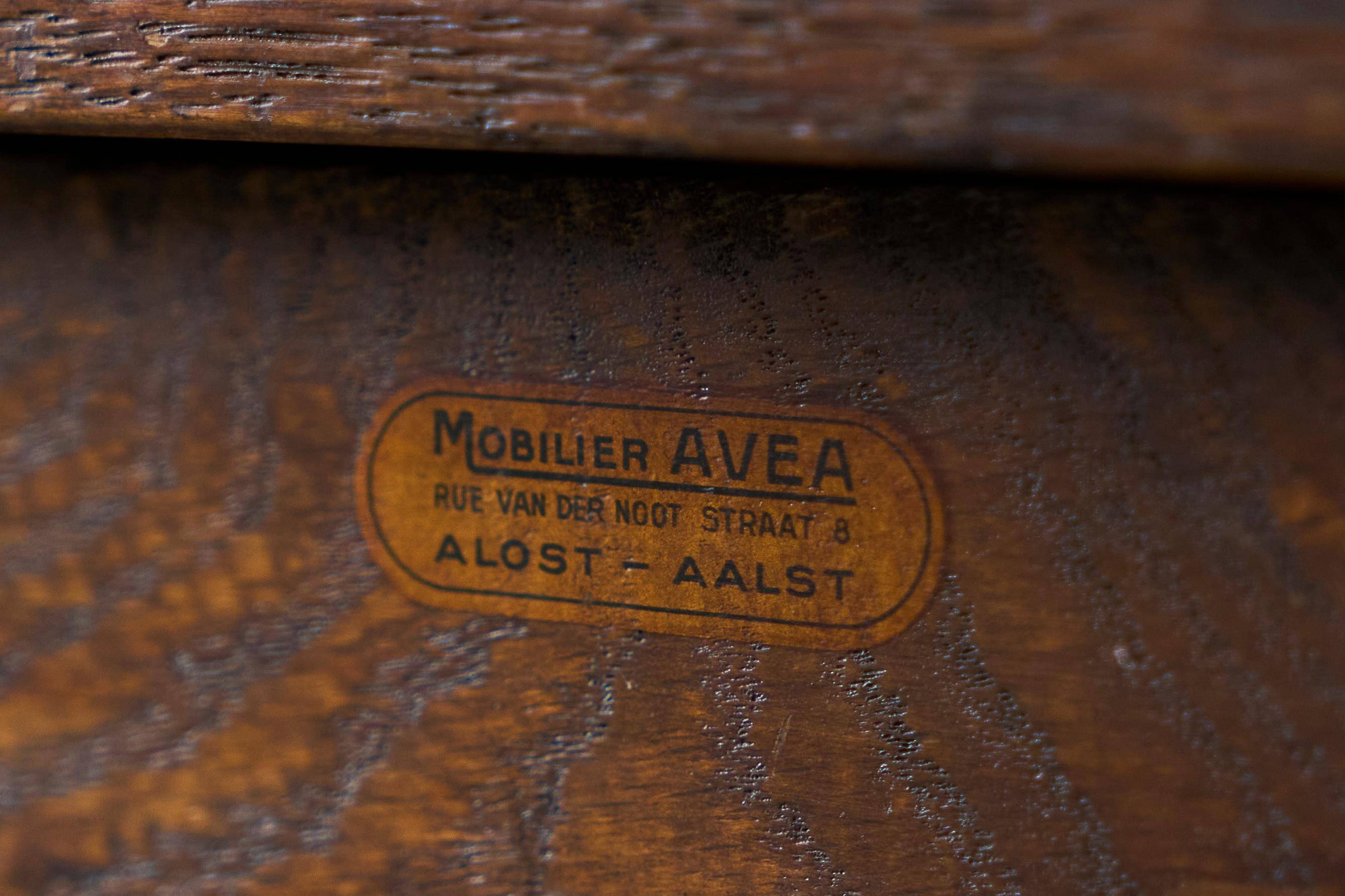 AVEA Furniture Solid Oak Desk 1930s