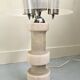 Vintage Marblarte lamp in turned marble and chrome