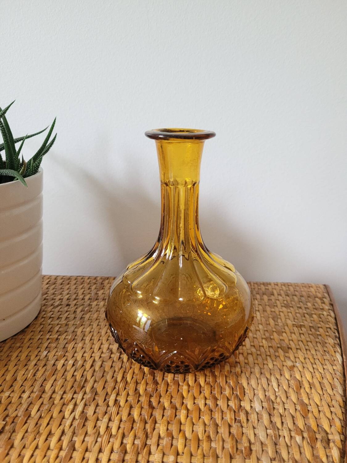 Small amber vase 70's