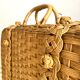 Vintage rattan suitcase