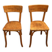 Pair of Baumann bistro chairs