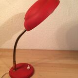 Vintage 50s red flexible desk lamp