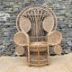 Fauteuil Emmanuel en rotin et osier naturel