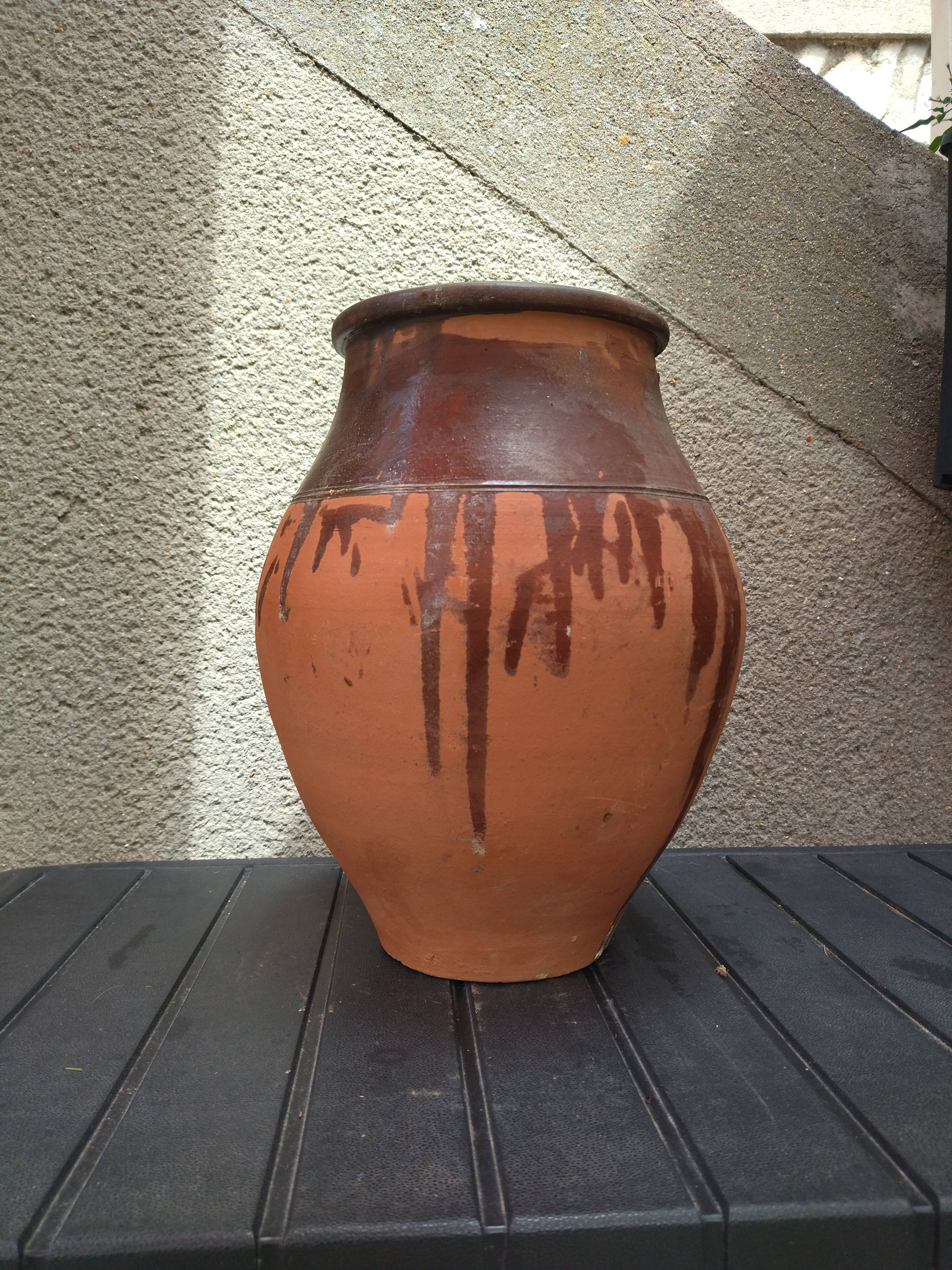 Vintage terracotta jar