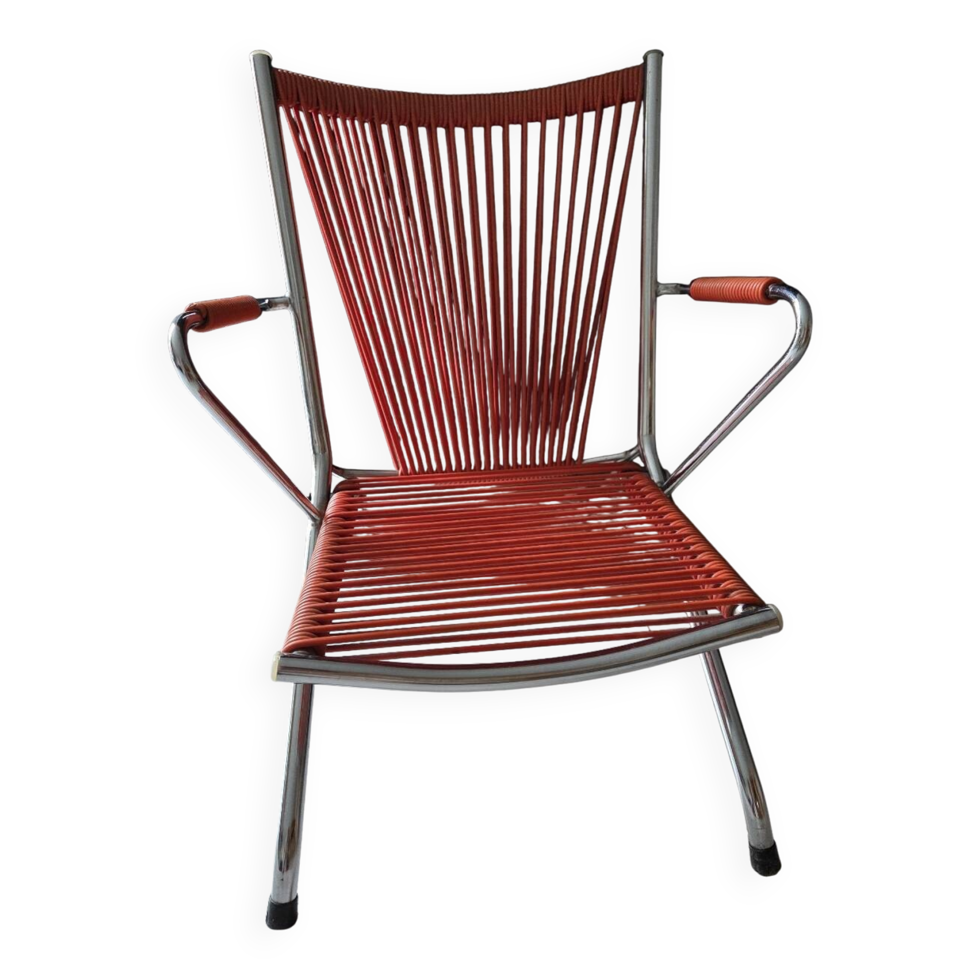 Scoubidou children's chair from the 60s