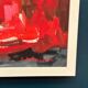 Swedish Oil on Panel – “Abstract Composition in Red” by Rune Pettersson