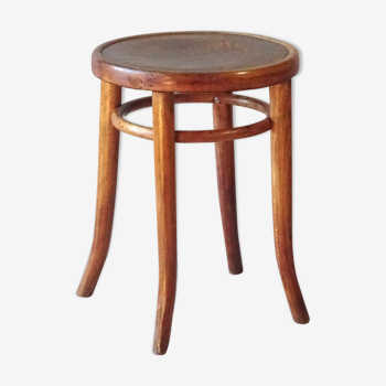 Thonet stool No.1 wooden seat Art Nouveau 1910