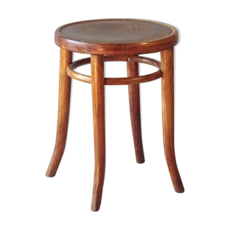 Thonet stool No.1 wooden seat Art Nouveau 1910